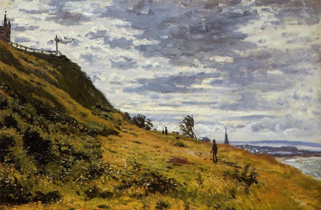 Taking a Walk on the Cliffs of Sainte-Adresse 1867
